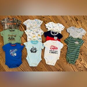Bundle- Baby Boy 6 Month Short Sleeve Onesies